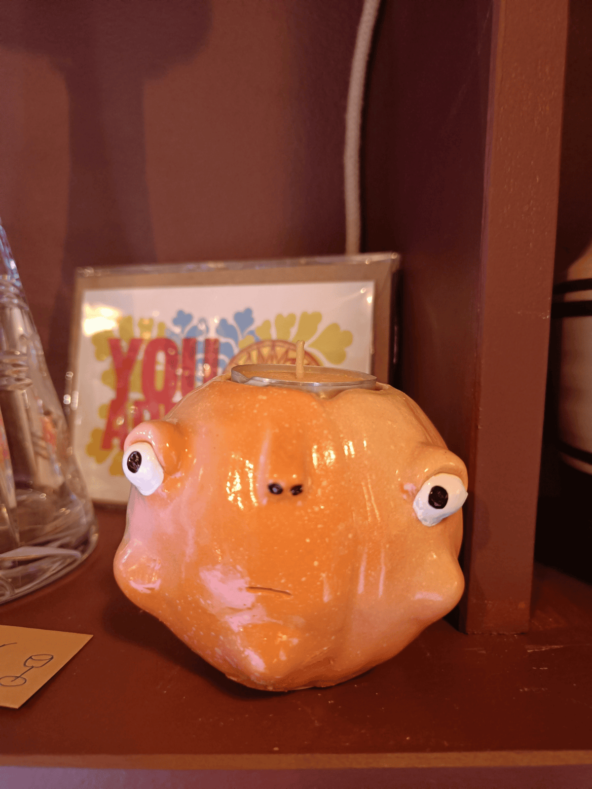 Peach Candle Holder