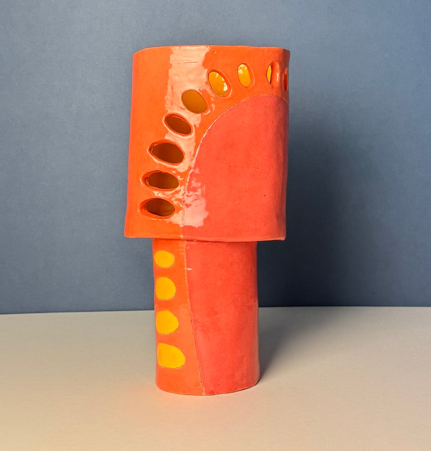 Sunburst Light Crackle Lamp