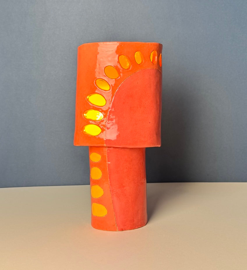 Sunburst Light Crackle Lamp