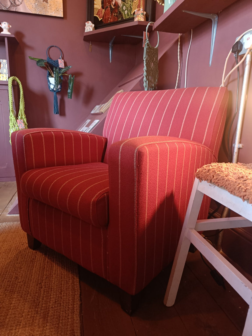 Mid-century Upholstered Armchair.