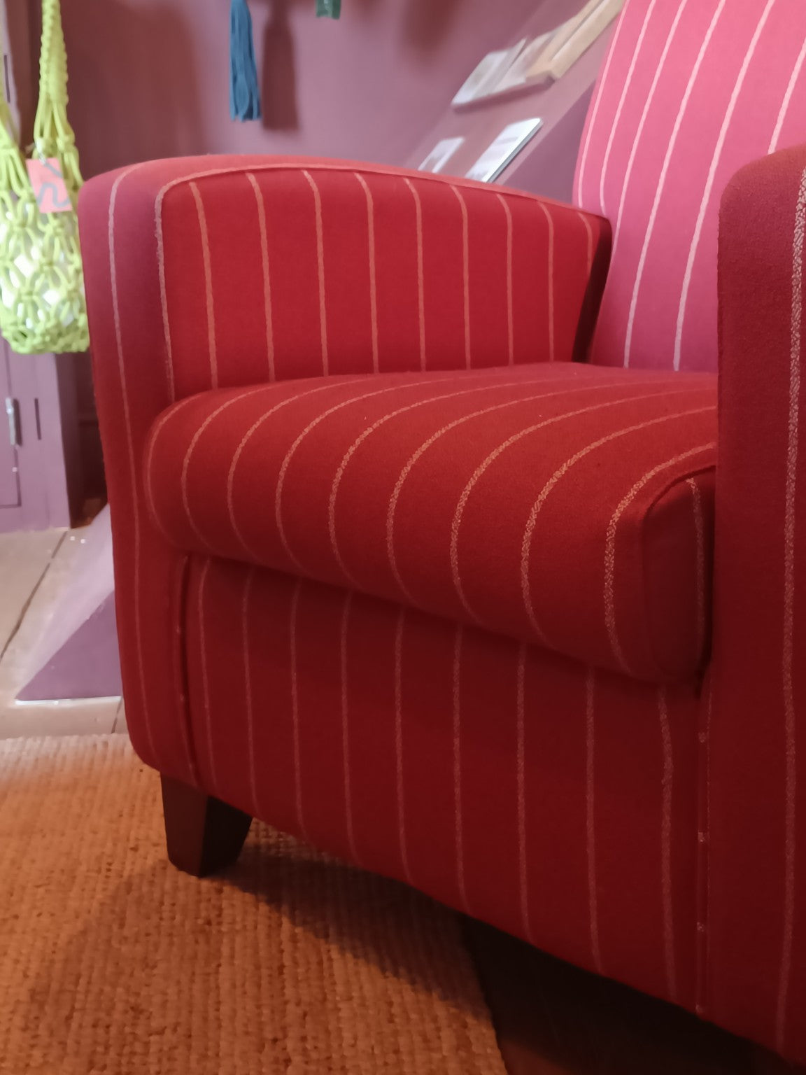 Mid-century Upholstered Armchair.