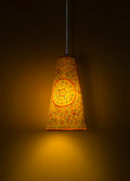 Hanging Leather Lampshade