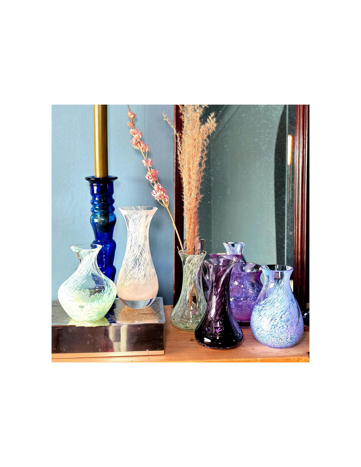 Caithness Scotland Hand Blown Art Glass Bud Vase