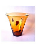 Handblown 1970s Tortoiseshell Glass Vase