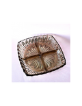 1970s Smoked Glass Serving Dish