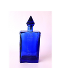 Cobalt Blue Glass Bottle with Stopper