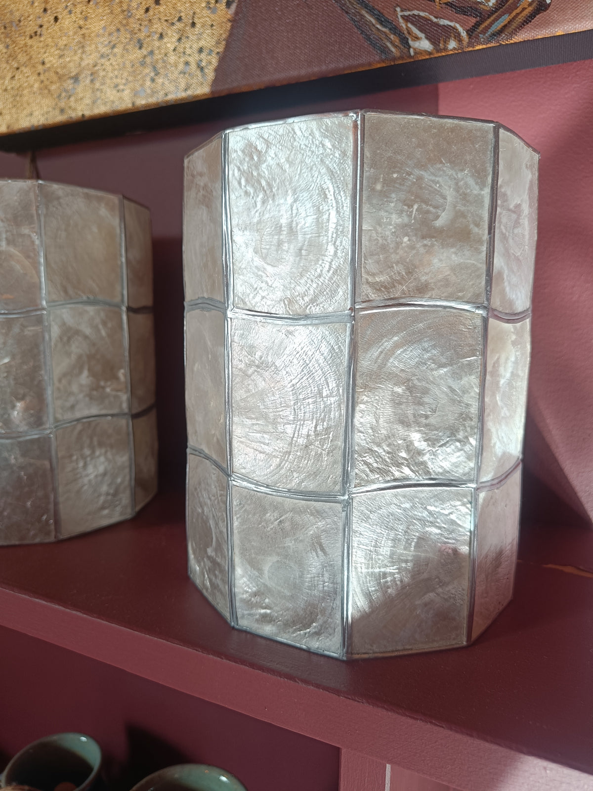 Vintage Oyster Shell Lampshades